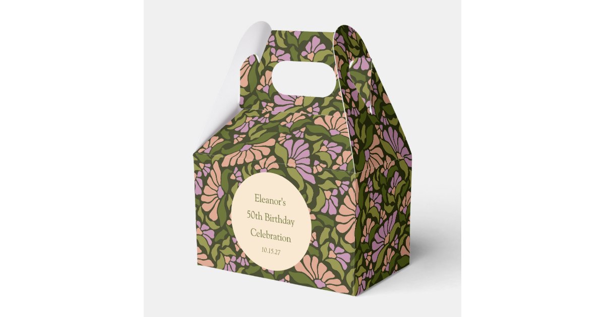 Talking Tables Boho Floral Favour Boxes