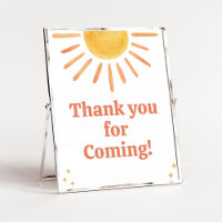 Retro Boho Sunshine Thank you for Coming
