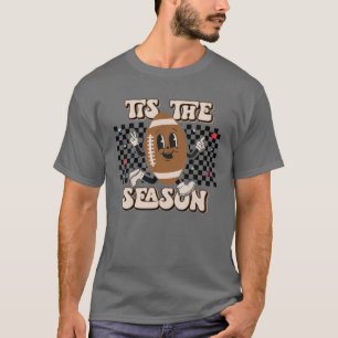 Retro Boho Tis The Season Football Mom Football Ga T-Shirt