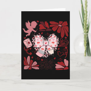 Retro Boho Valentine Pencil Bow Teaching Is A Work Card
