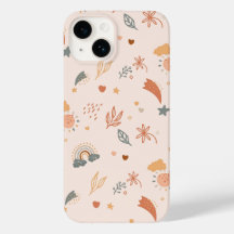 Retro Boho Watercolor Rainbow Neutral