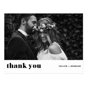 Wedding Thank You Postcards Zazzle