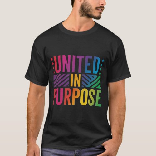 Retro Bold United in Purpose T_Shirt