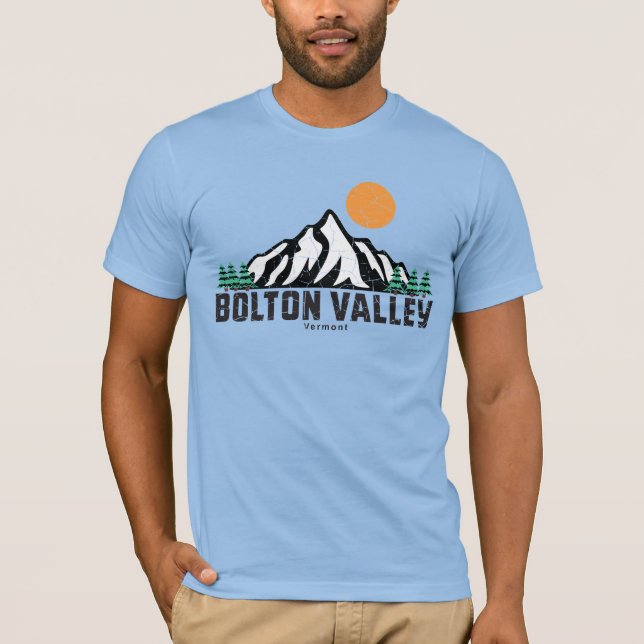 Retro Bolton Valley Sunset T-Shirt (Front)