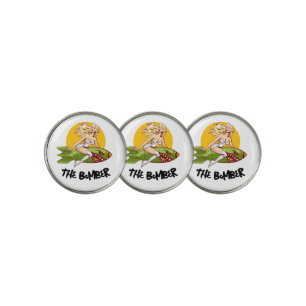 Retro Bomber Golf Dad Gift The Bomber Design Ball Marker