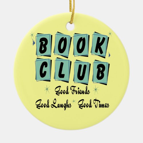 Retro Book Club Ornament _ Good Friends