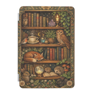 Retro book lover woodland animals iPad mini cover