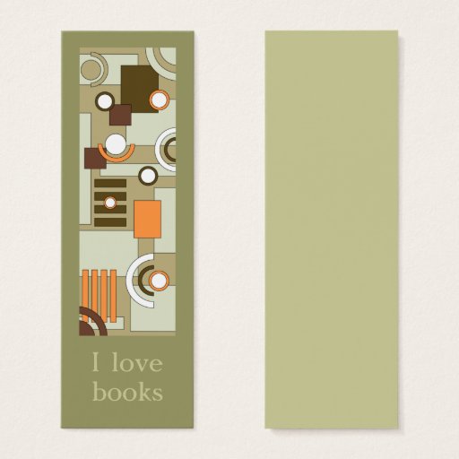 Customizable Retro Bookmark Design Business Card