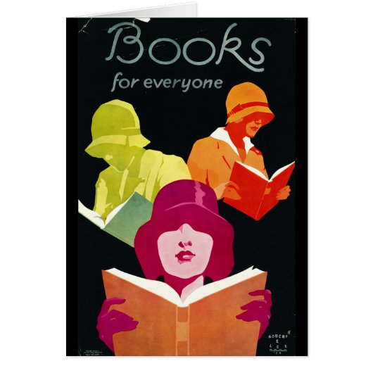 Retro Books Poster 1929 Cards (Front)
