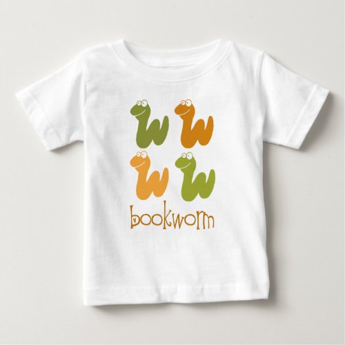 Retro Bookworm Reading Gift Baby T_Shirt