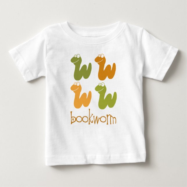 Retro Bookworm Reading Gift Baby T-Shirt (Front)