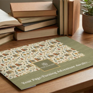 Retro Bookworm Shipping Mailer Envelope