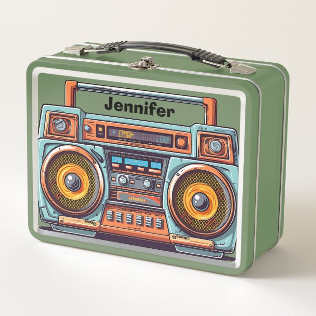 Retro Boom Box Personalized (Front)