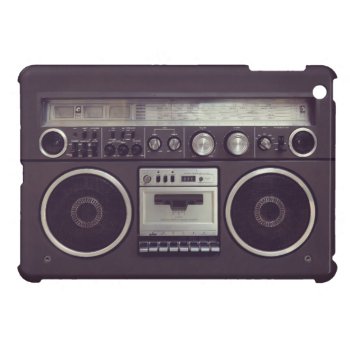 Retro Boombox Cassette Player Funny Ipad Case Cover For The Ipad Mini by BluePlanet at Zazzle