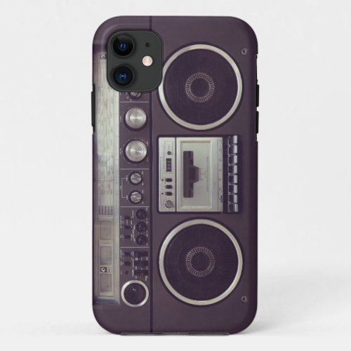 Retro Boombox Cassette Player Funny iPhone5 case