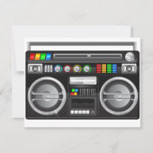 retro boombox ghetto blaster graphic (Front)