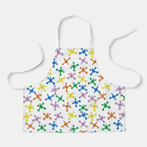 Retro Boomer Scattered Jacks Pattern Apron