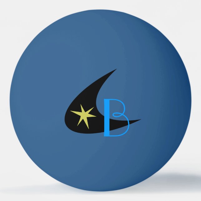 Retro Boomerang Ping Pong Ball (Front)