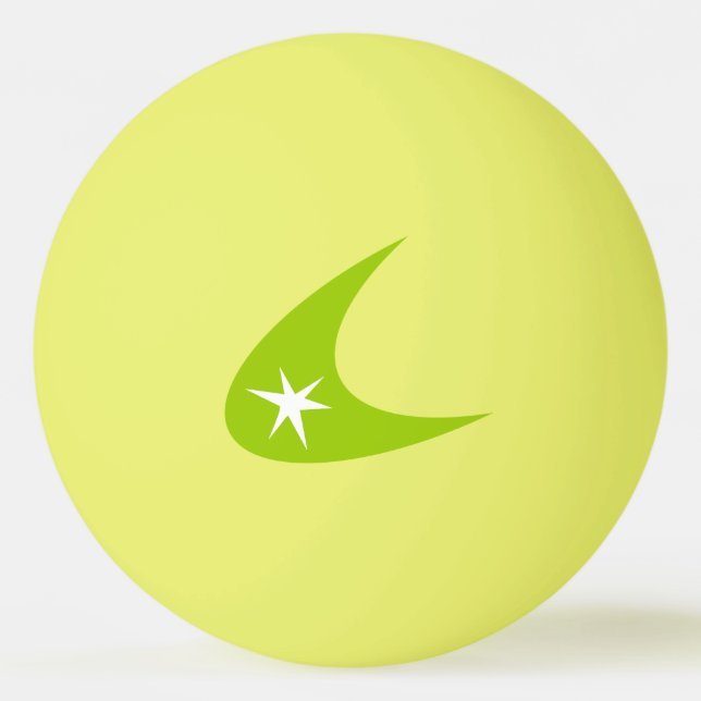 Retro Boomerang Ping-Pong Ball (Front)
