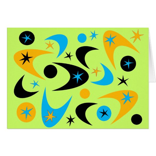 Retro Boomerangs Cards (Front Horizontal)