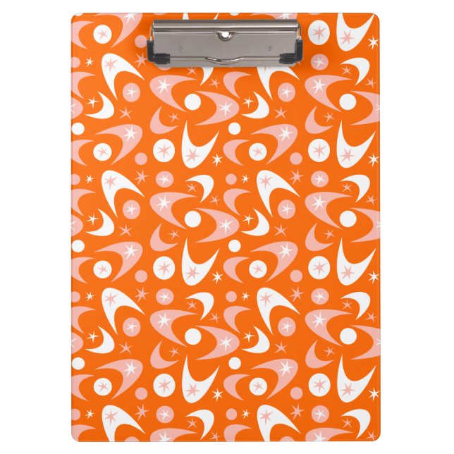 Retro Boomerangs Clipboard (Front)