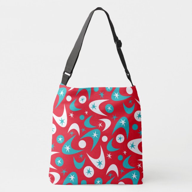 Retro Boomerangs Crossbody Bag (Back)