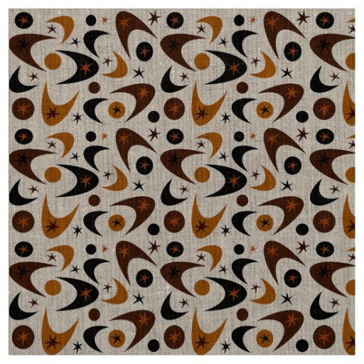 Retro Boomerangs Fabric