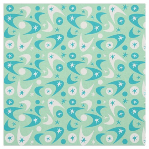Retro Boomerangs Fabric