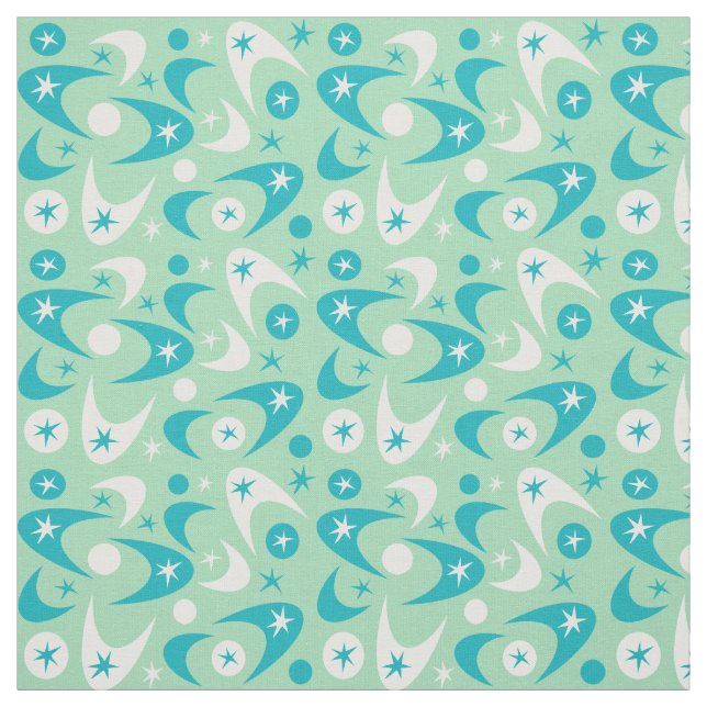 Retro Boomerangs Fabric (Swatch)