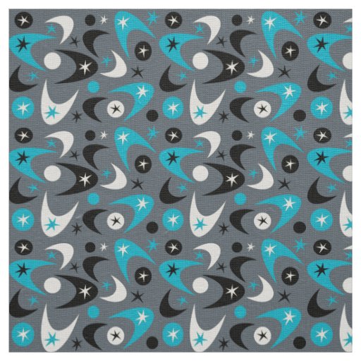 Retro Boomerangs Fabric