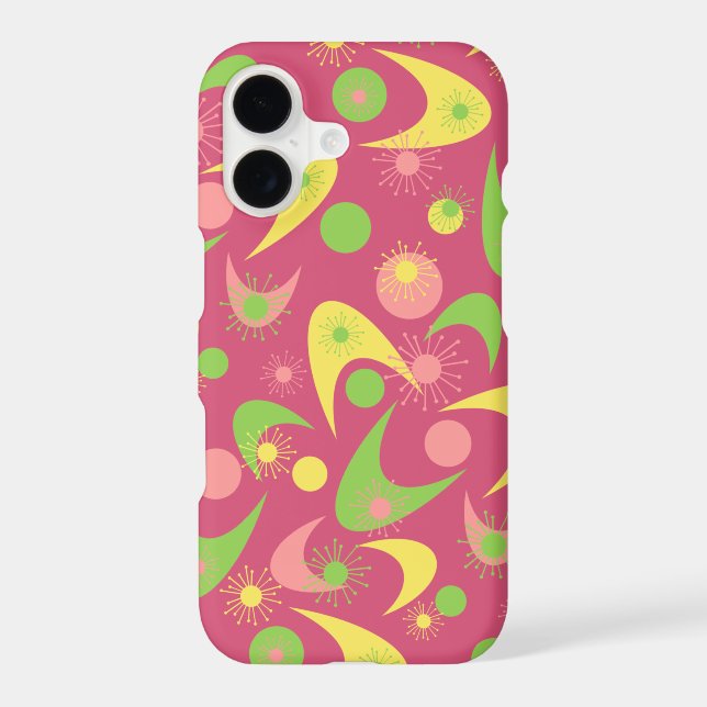 Retro Boomerangs iPhone Case (Back)