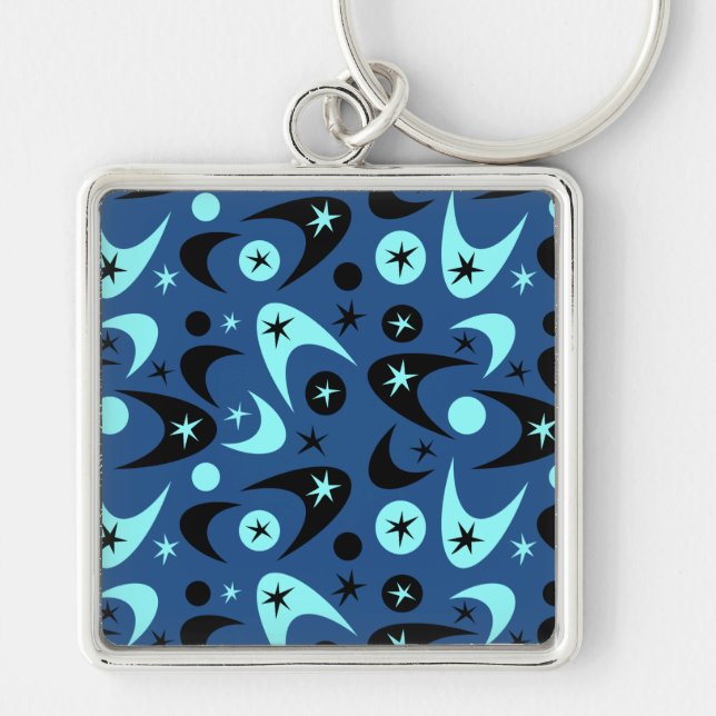 Retro Boomerangs Keychain (Front)