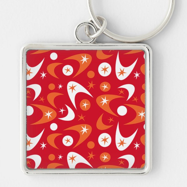 Retro Boomerangs Keychain (Front)