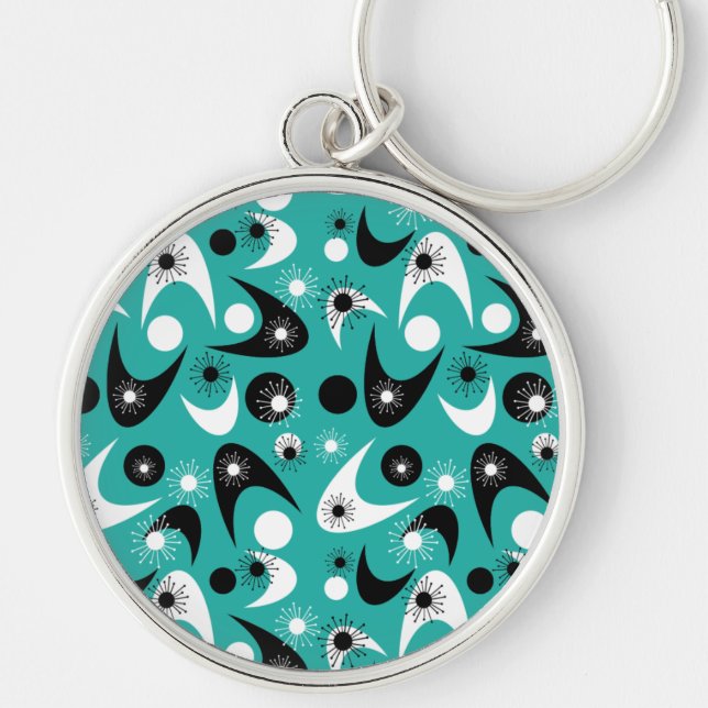 Retro Boomerangs Keychain (Front)