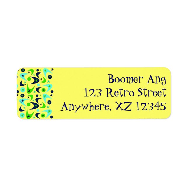 Retro Boomerangs Label (Front)