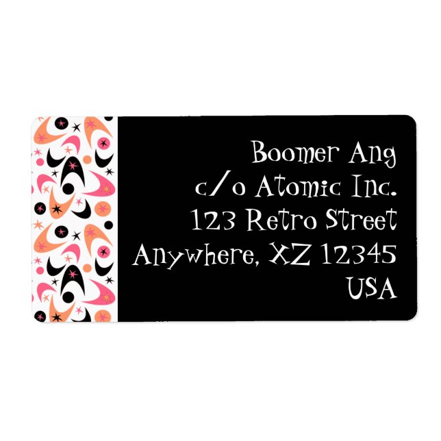 Retro Boomerangs Label (Front)