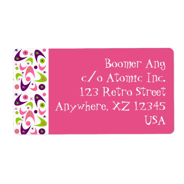 Retro Boomerangs Label (Front)