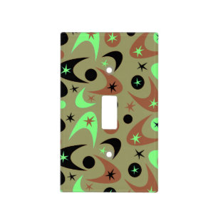 Retro Boomerangs Light Switch Cover