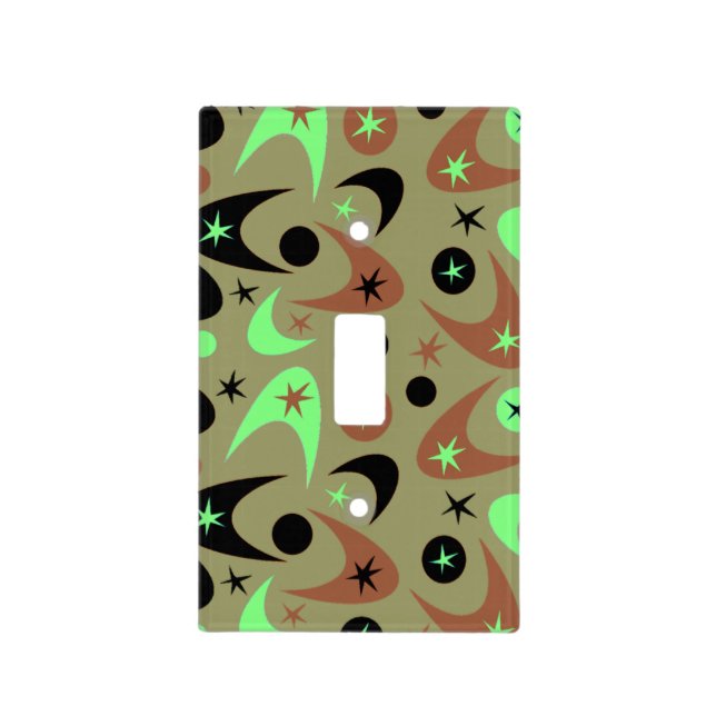 Retro Boomerangs Light Switch Cover (Front)