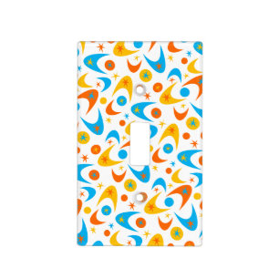 Retro Boomerangs Light Switch Cover