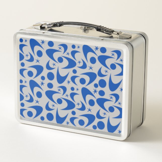 Retro Boomerangs Metal Lunch Box (Back)