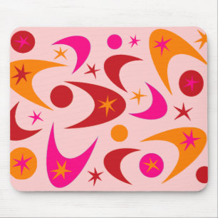 Retro Boomerangs Mouse Pad