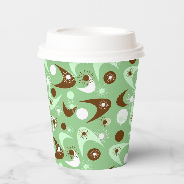 Retro Boomerangs Paper Cups (Front)