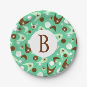 Retro Boomerangs Paper Plates