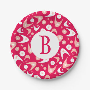 Retro Boomerangs Paper Plates