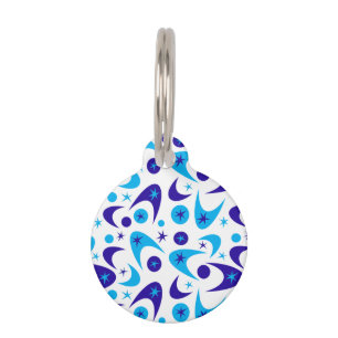 Retro Boomerangs Pet ID Tag