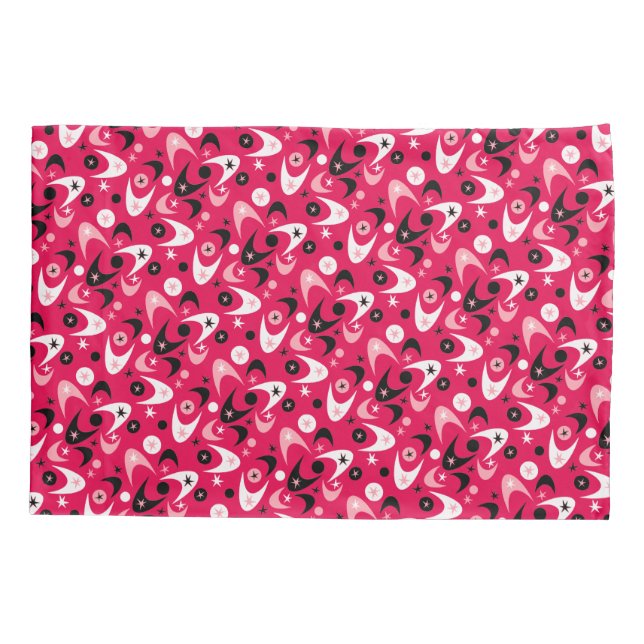Retro Boomerangs Pillow Case (Back)