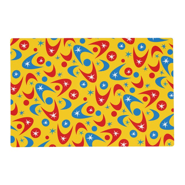 Retro Boomerangs Placemat (Front)