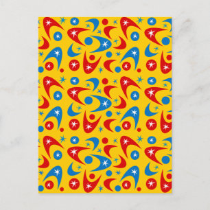 Retro Boomerangs Postcard