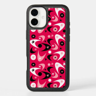 Retro Boomerangs & Starbursts iPhone 16 Plus Case